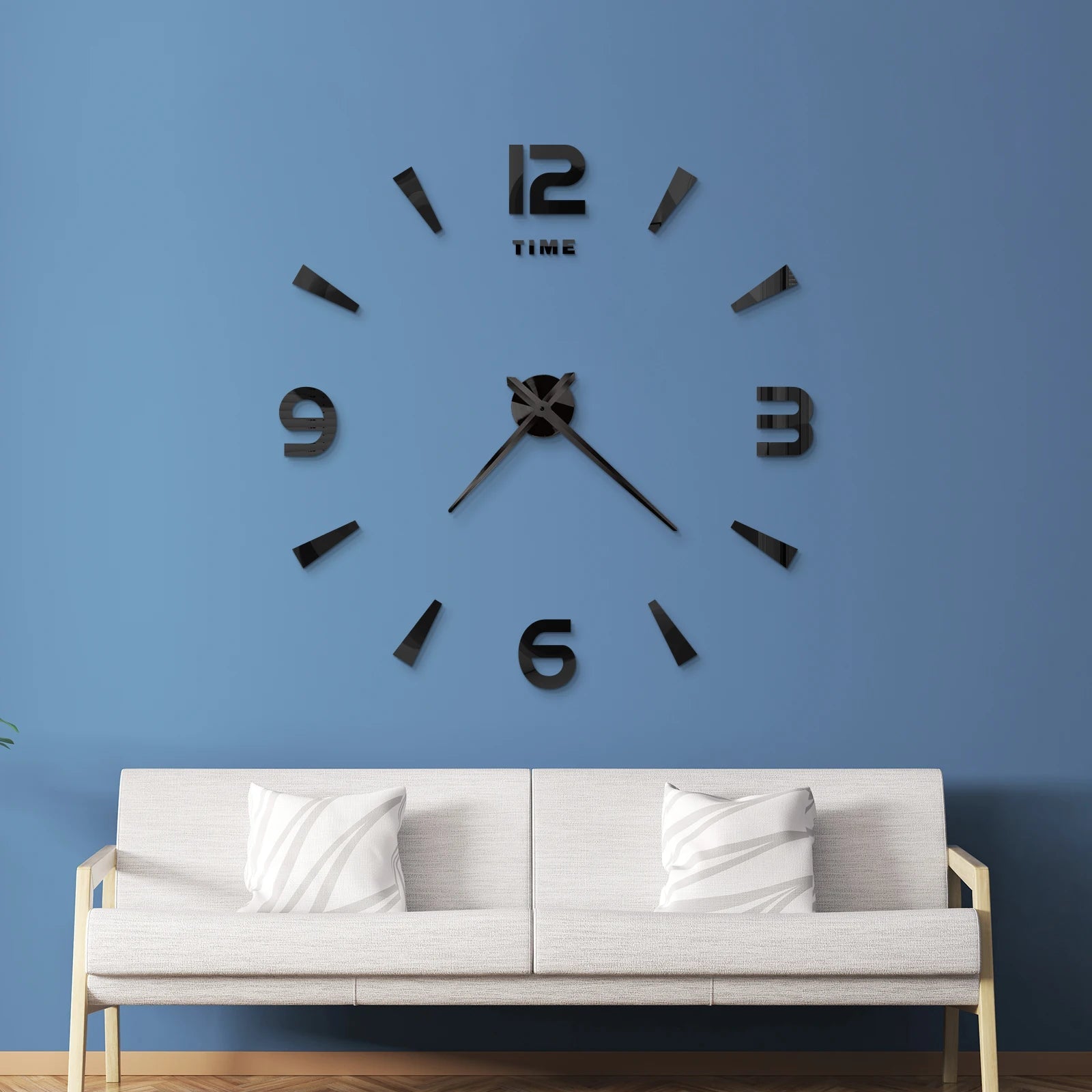 Large 3D Acrylic Mirror Wall Clock