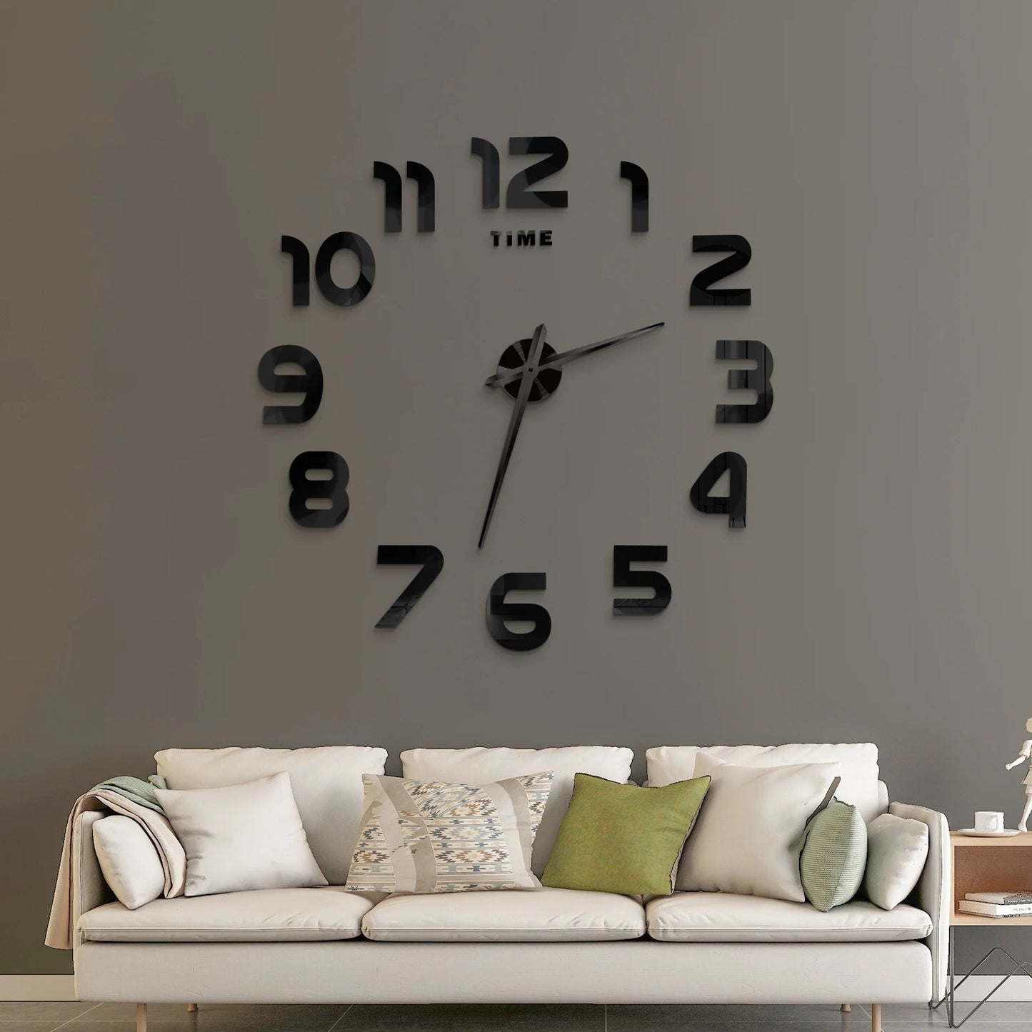 Large 3D Acrylic Mirror Wall Clock