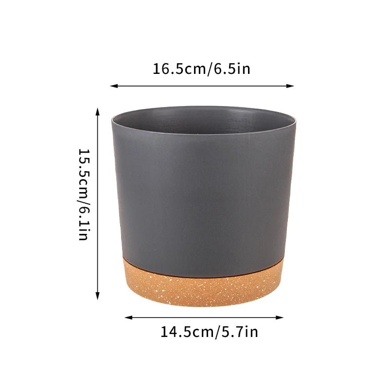 Large Circular Plastic Plant Pot