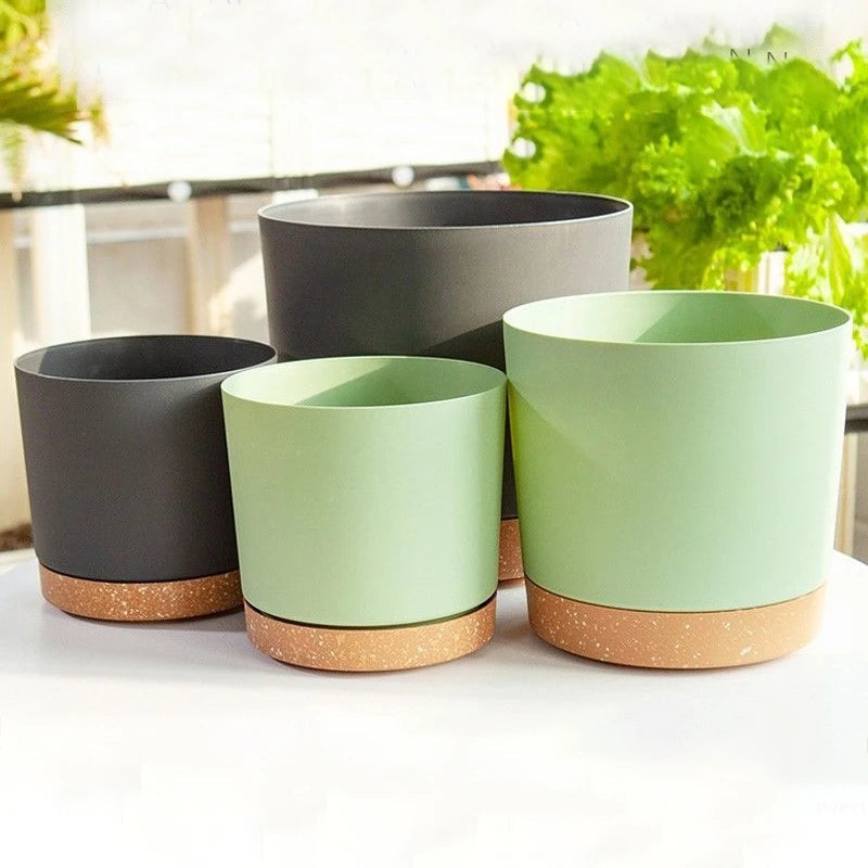 Large Circular Plastic Plant Pot