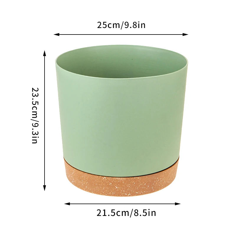 Large Circular Plastic Plant Pot