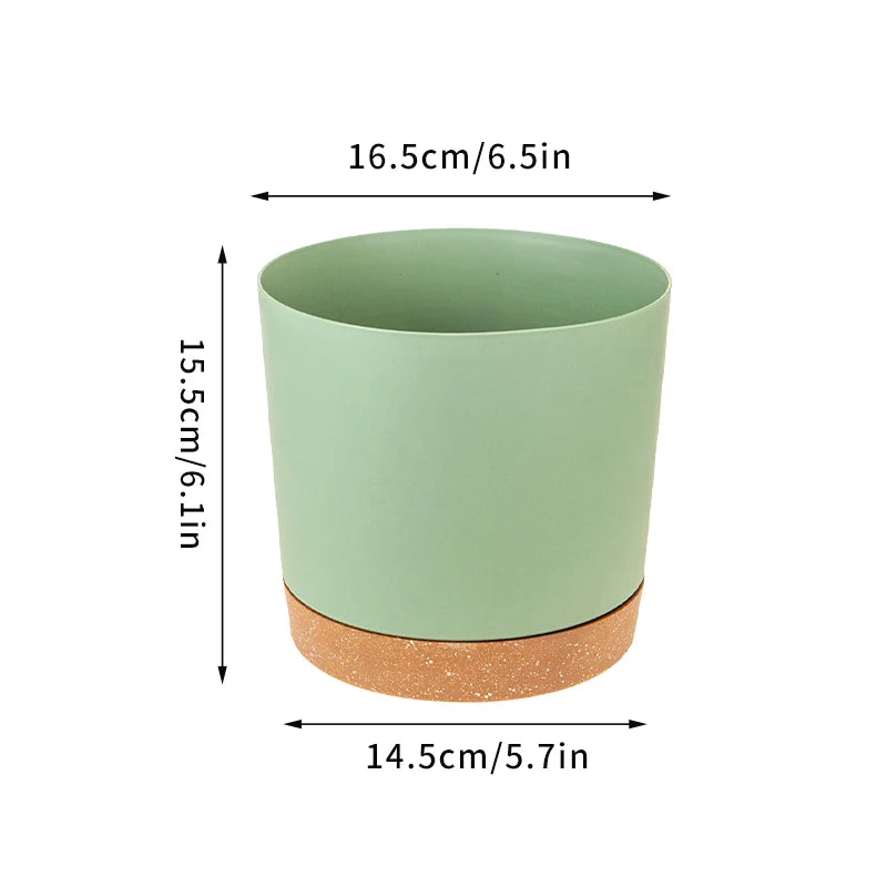 Large Circular Plastic Plant Pot