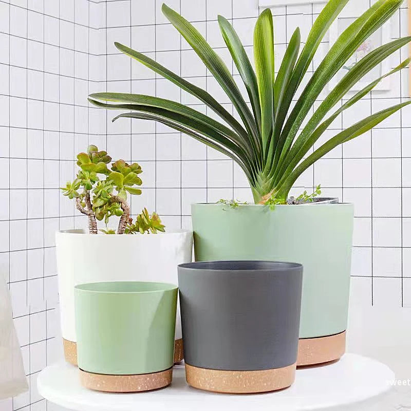 Large Circular Plastic Plant Pot