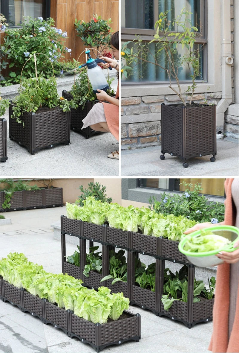 Large Reusable Plastic Garden Planter