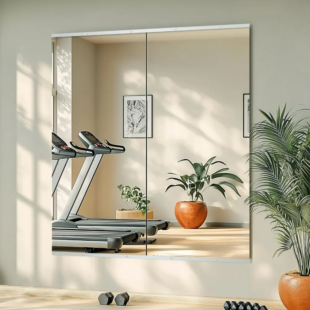 Large Tempered Glass Gym Mirrors