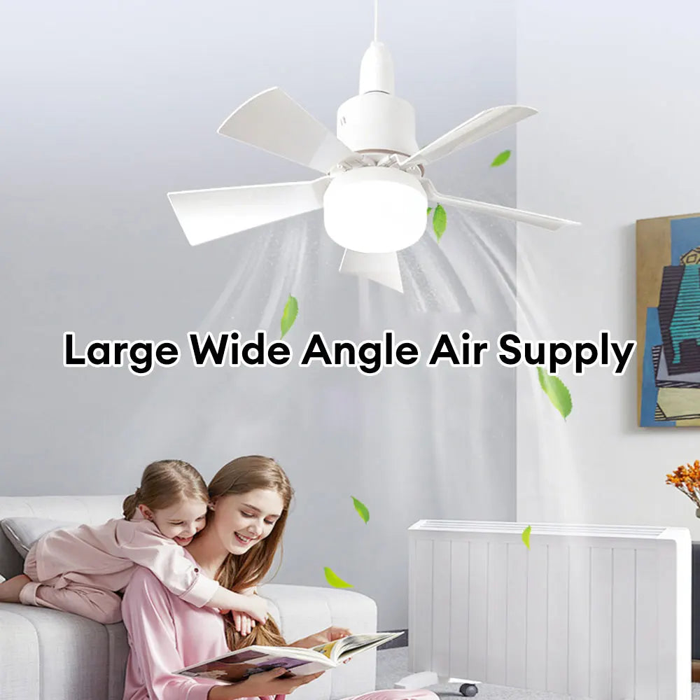 Large White E27 Remote Ceiling Fan