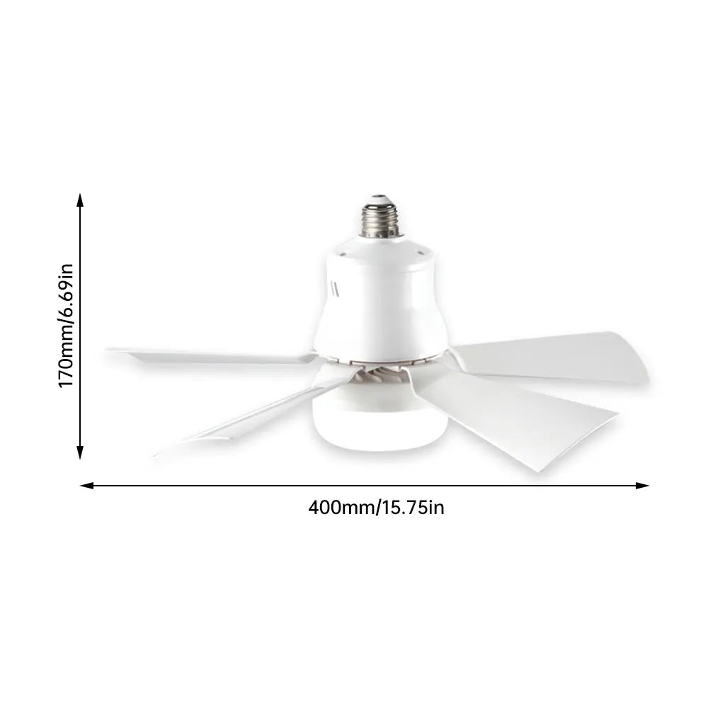 Large White E27 Remote Ceiling Fan