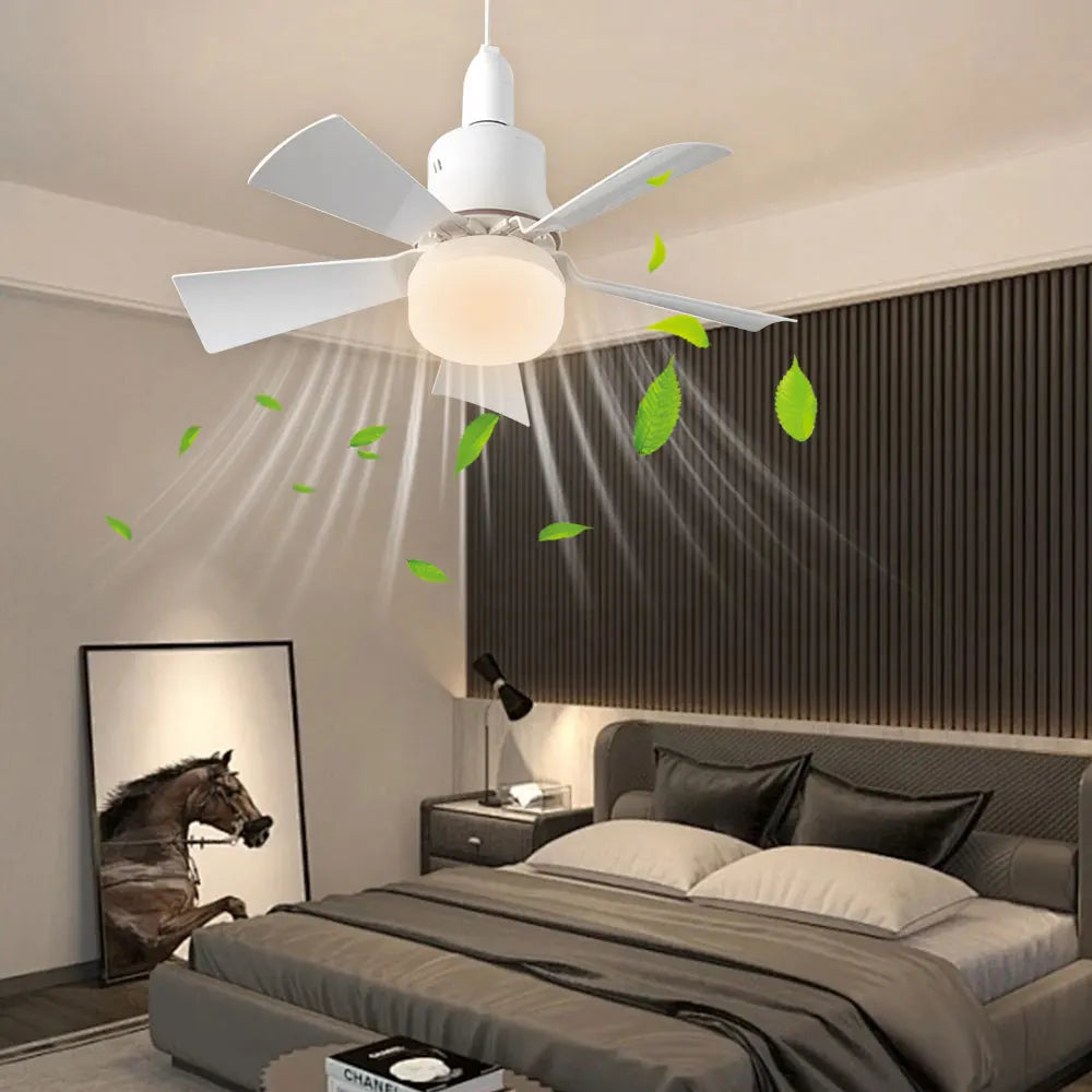 Large White E27 Remote Ceiling Fan