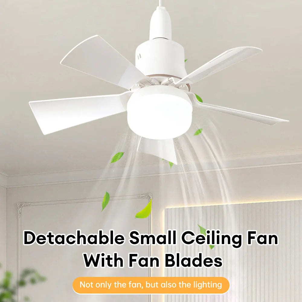 Large White E27 Remote Ceiling Fan