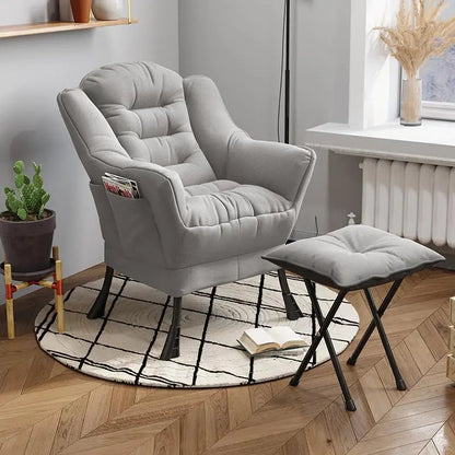 Lazy Leisure Armchair with Footrest