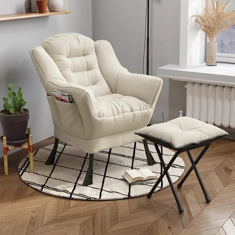 Lazy Leisure Armchair with Footrest