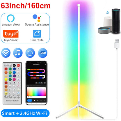 Leclstar 160cm RGB Dimmable Floor Lamp