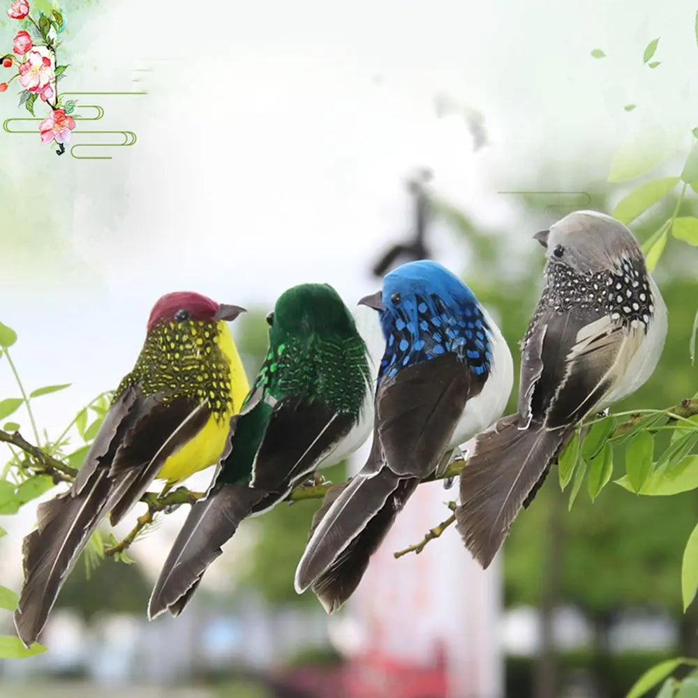 Lifelike Feather Parrot Garden Ornaments