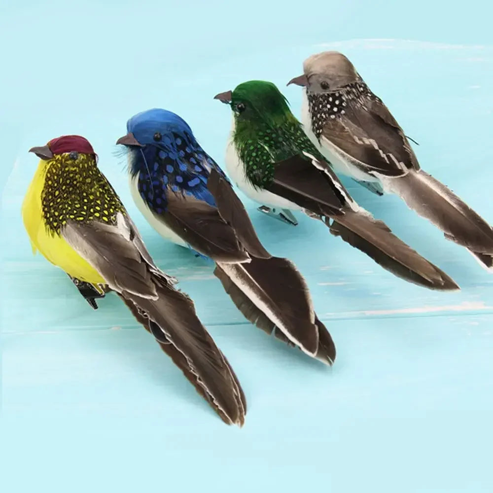 Lifelike Feather Parrot Garden Ornaments