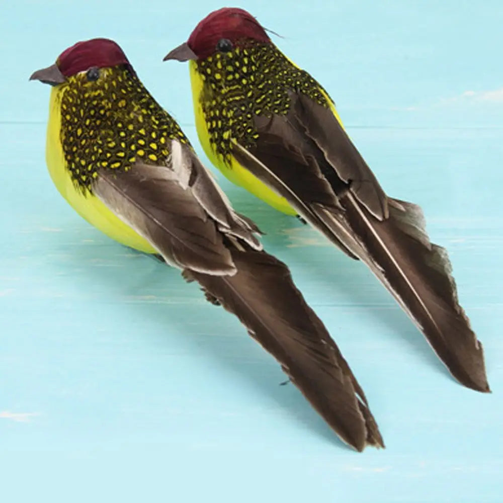 Lifelike Feather Parrot Garden Ornaments