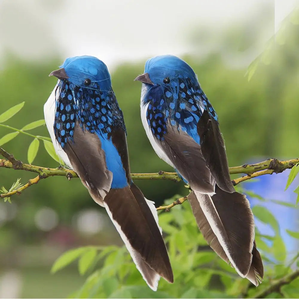 Lifelike Feather Parrot Garden Ornaments