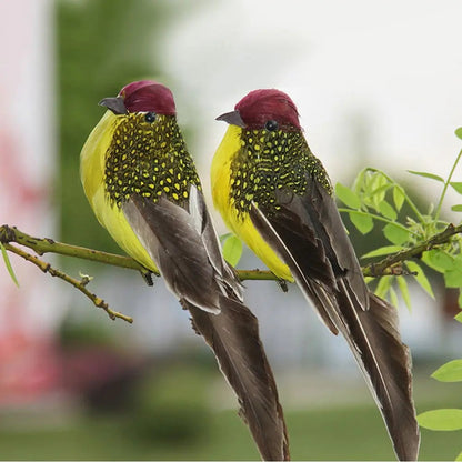 Lifelike Feather Parrot Garden Ornaments