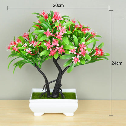 Lifelike Mini Green Bonsai Plant