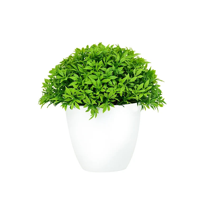 Lifelike Mini Green Bonsai Plant