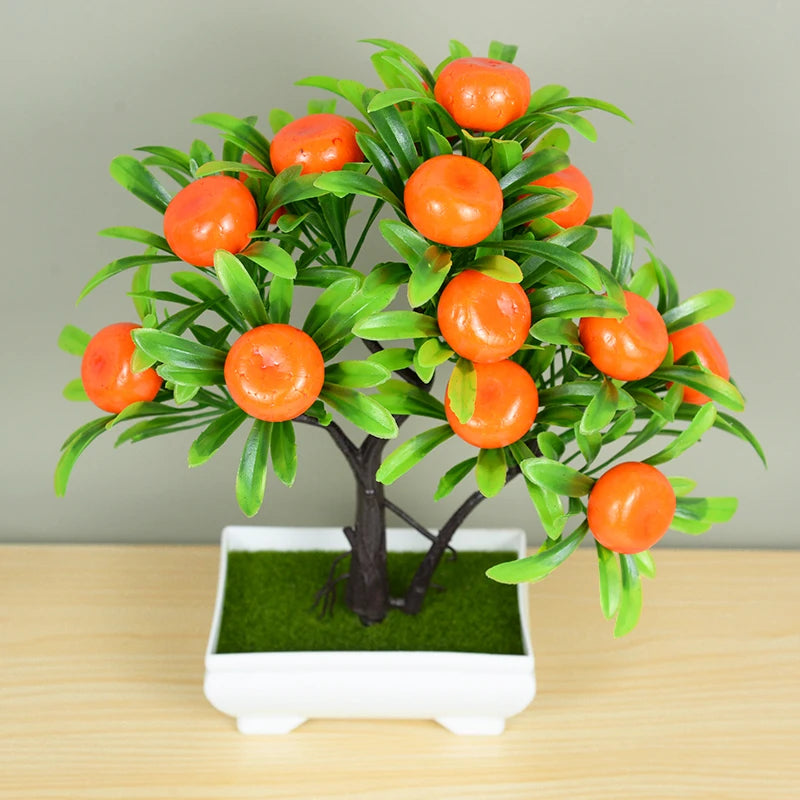 Lifelike Mini Green Bonsai Plant