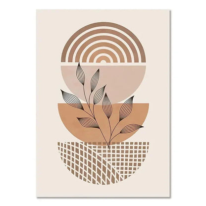 Light-coloured Bohemian Canvas Wall Art