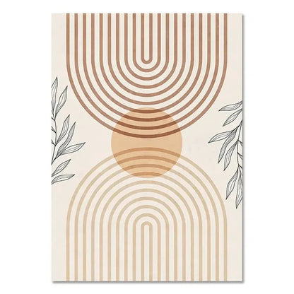 Light-coloured Bohemian Canvas Wall Art