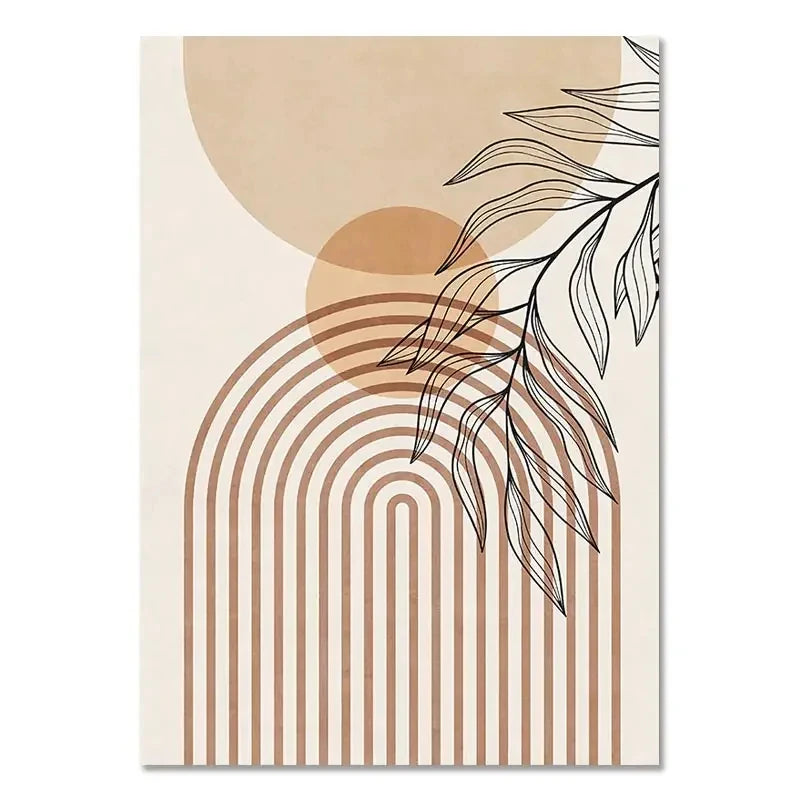 Light-coloured Bohemian Canvas Wall Art