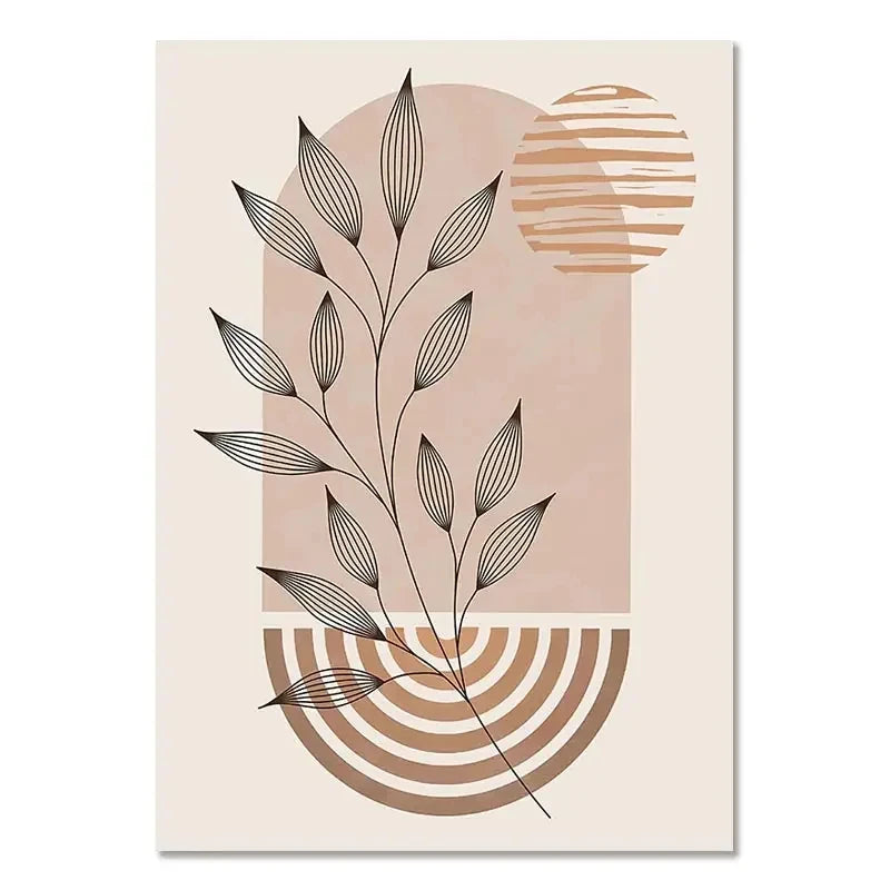 Light-coloured Bohemian Canvas Wall Art