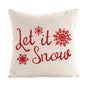 Linen Merry Christmas Pillow Cover 45x45cm