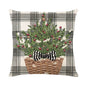 Linen Merry Christmas Pillow Cover 45x45cm