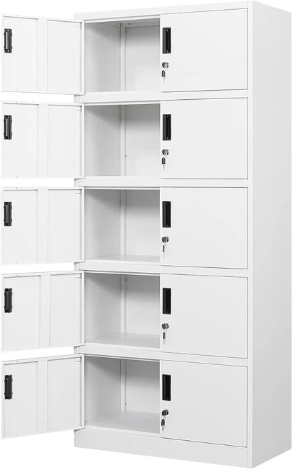 Lockable Black Metal Storage Cabinet