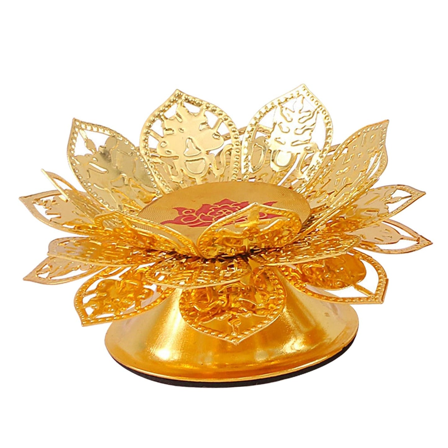 Lotus Flower Alloy Candlestick Holder