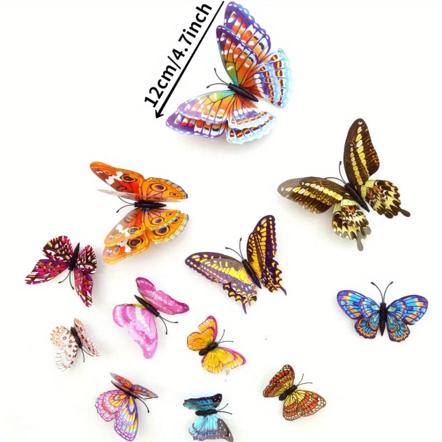 Luminous 3D Butterfly Fridge Magnets