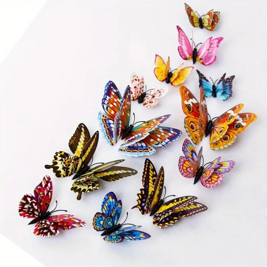 Luminous 3D Butterfly Fridge Magnets