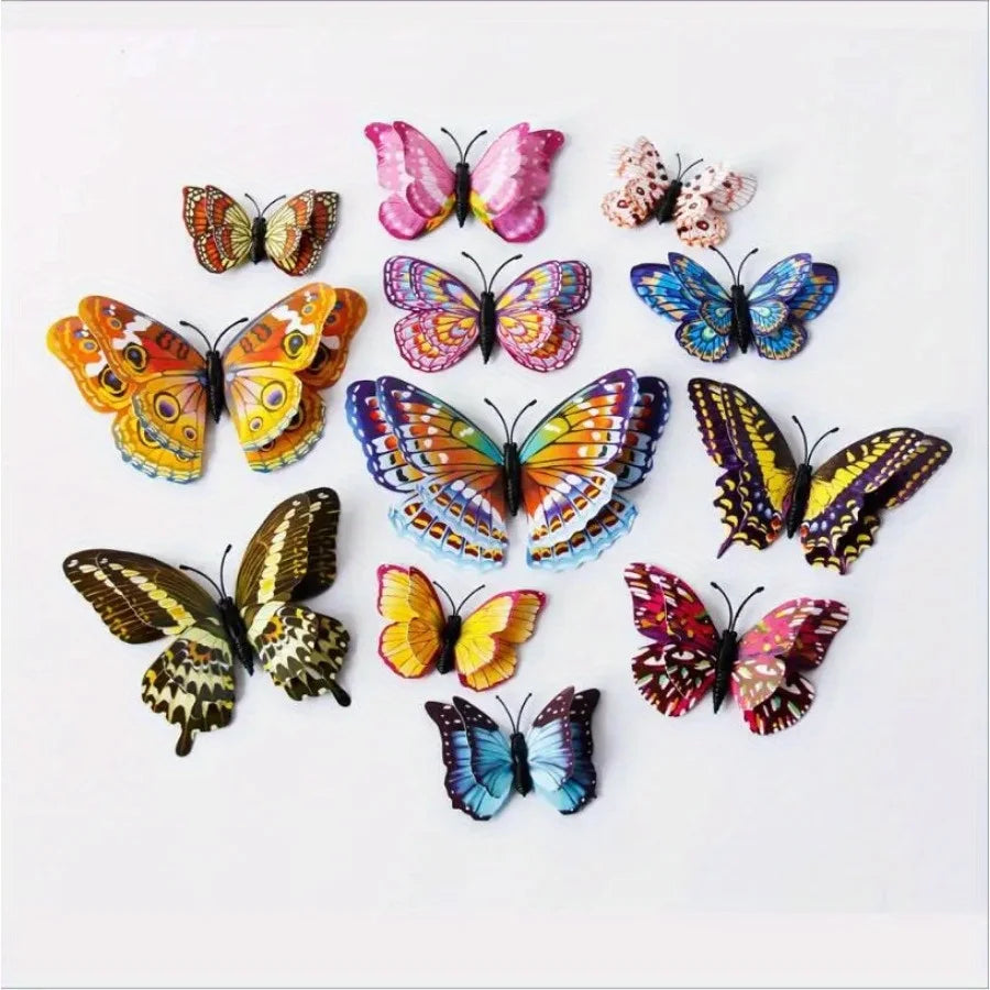 Luminous 3D Butterfly Fridge Magnets