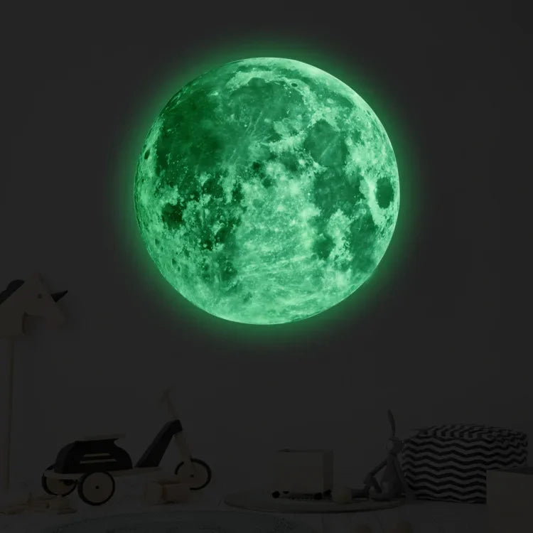 Luminous 3D Moon Wall Sticker