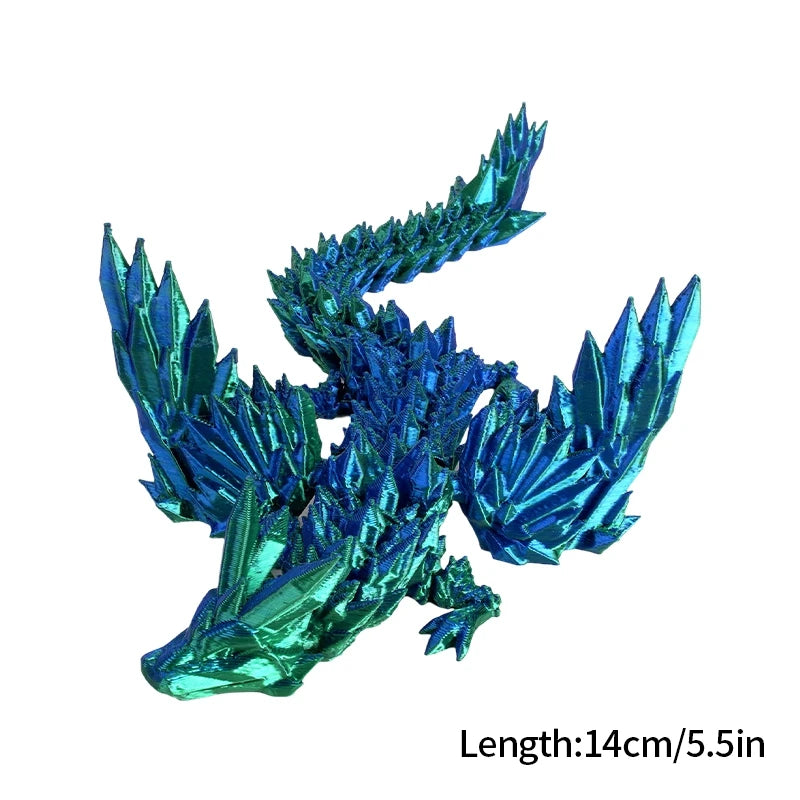 Luminous 3D Printed Flexible Dragon