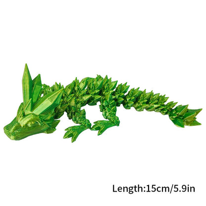 Luminous 3D Printed Flexible Dragon