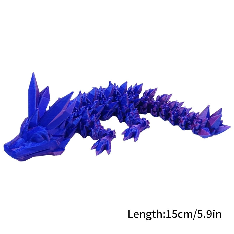 Luminous 3D Printed Flexible Dragon