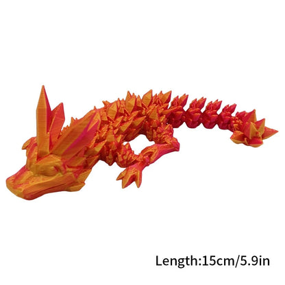 Luminous 3D Printed Flexible Dragon