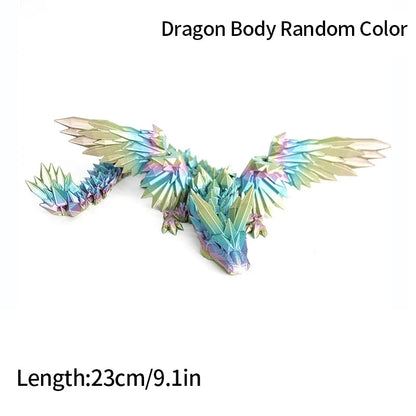 Luminous 3D Printed Flexible Dragon