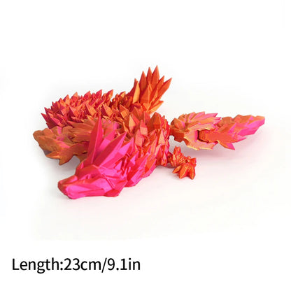 Luminous 3D Printed Flexible Dragon