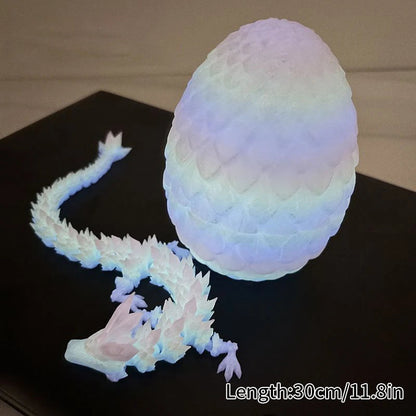 Luminous 3D Printed Flexible Dragon