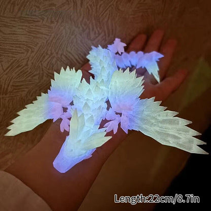 Luminous 3D Printed Flexible Dragon