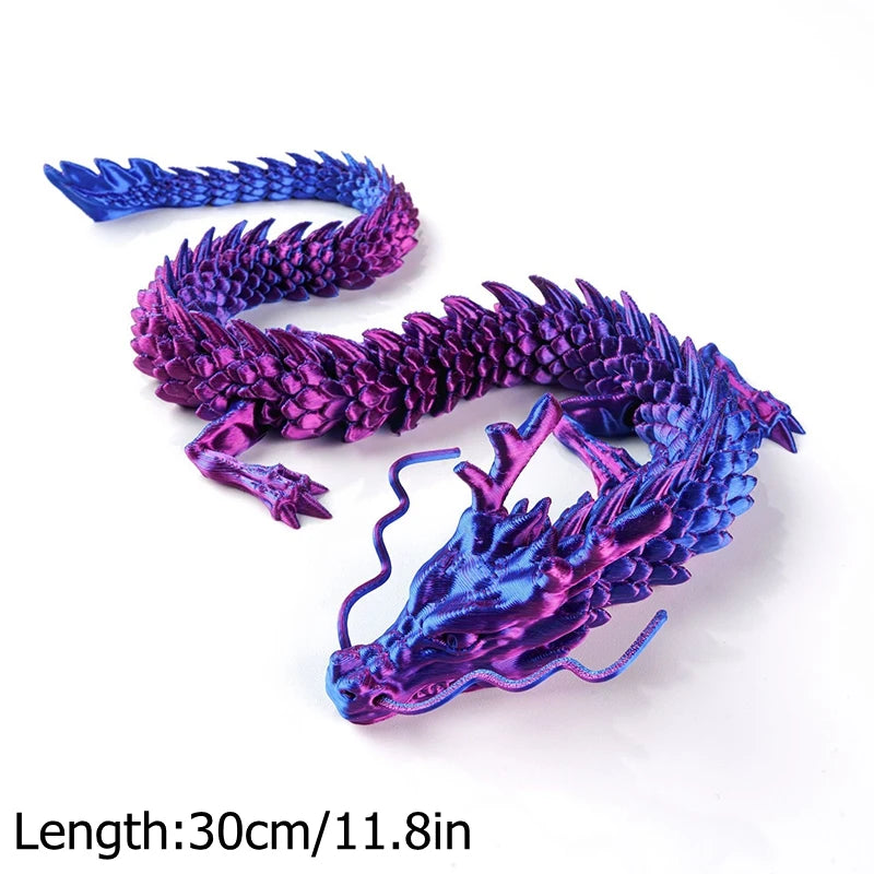 Luminous 3D Printed Flexible Dragon