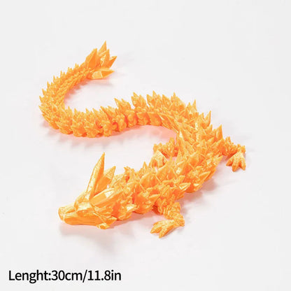 Luminous 3D Printed Flexible Dragon