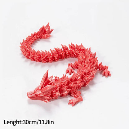 Luminous 3D Printed Flexible Dragon