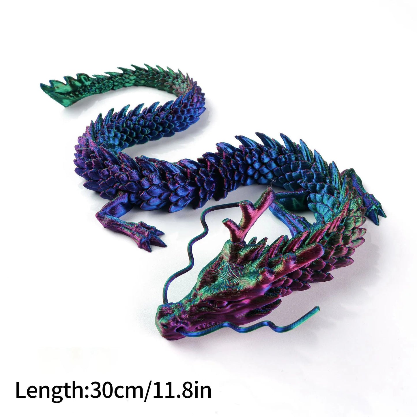 Luminous 3D Printed Flexible Dragon