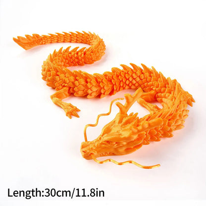 Luminous 3D Printed Flexible Dragon