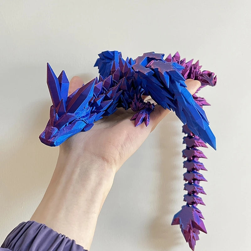 Luminous 3D Printed Flexible Dragon